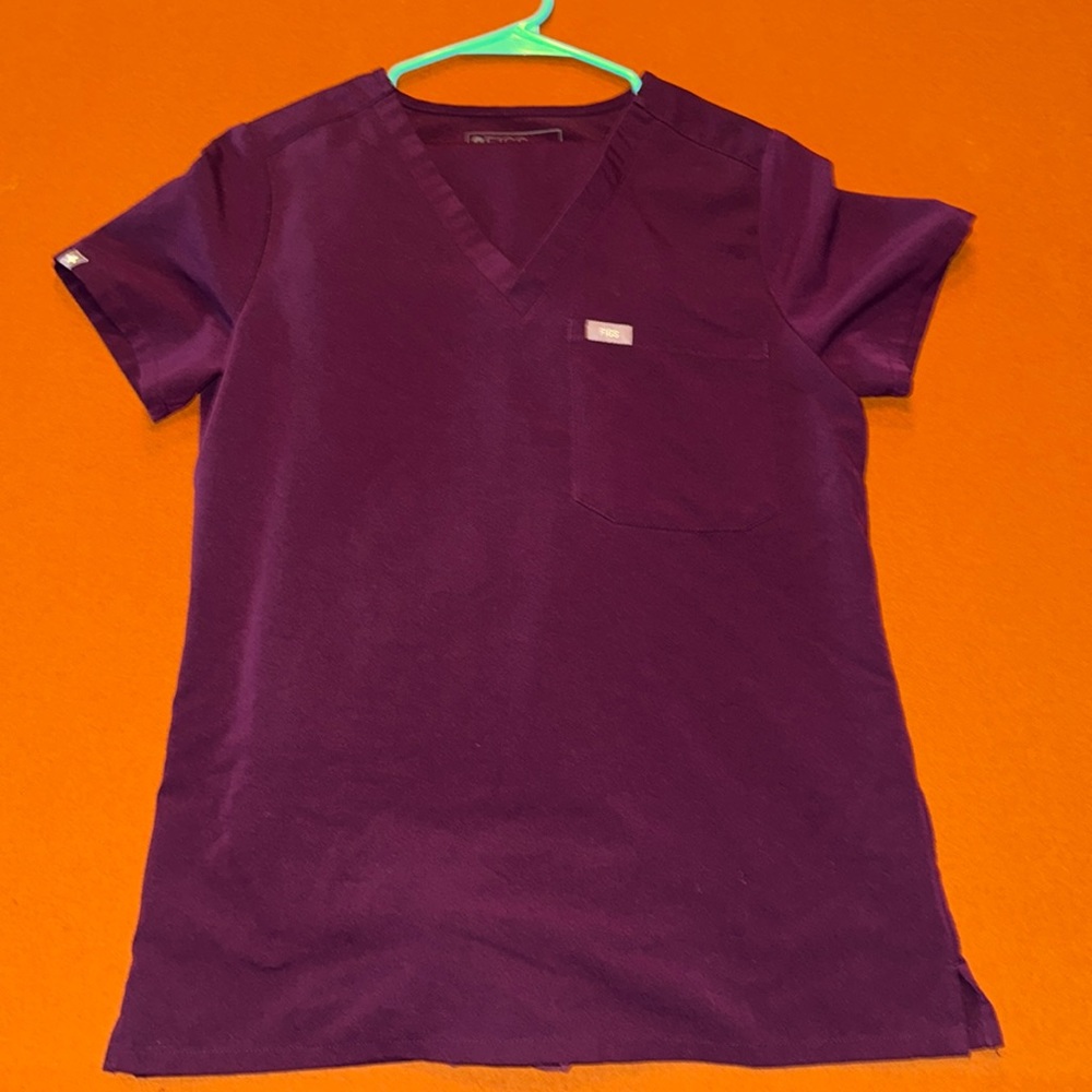 FIGS dark purple scrub set